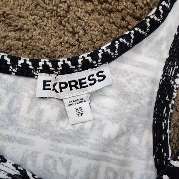 Geometric Peplum Tank Top, Women's XS - Picture 4 of 11